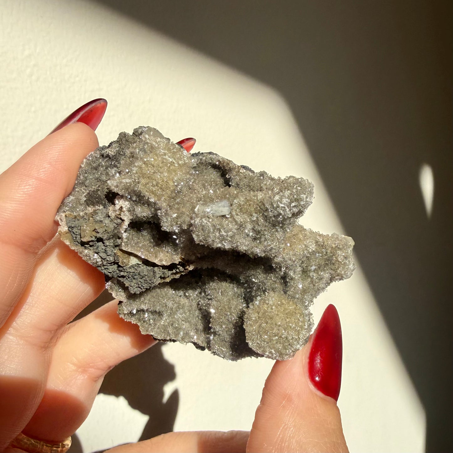 Micro Heulandite + Chalcedony Cluster