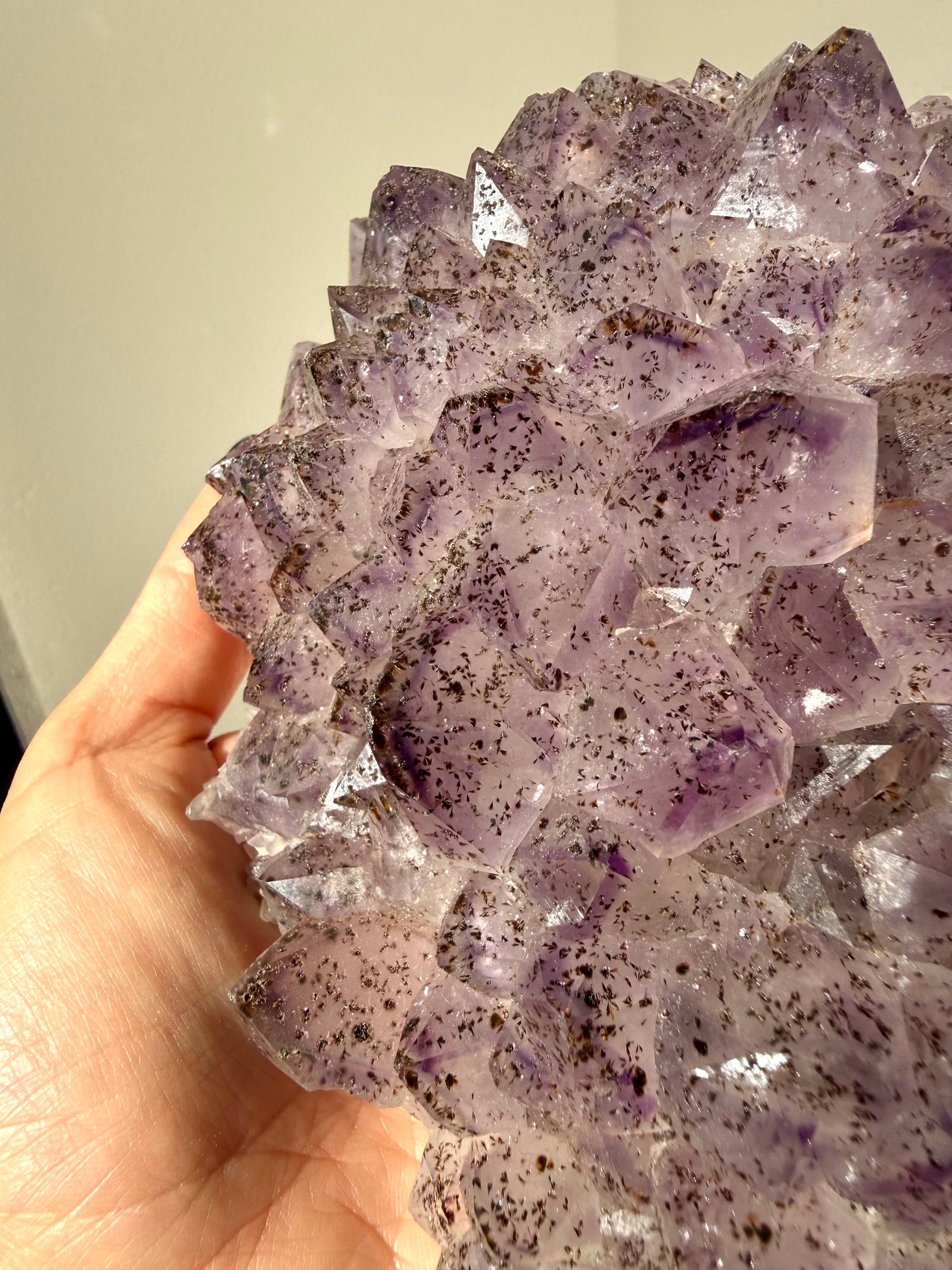 Amethyst, Cacoxenite Cluster