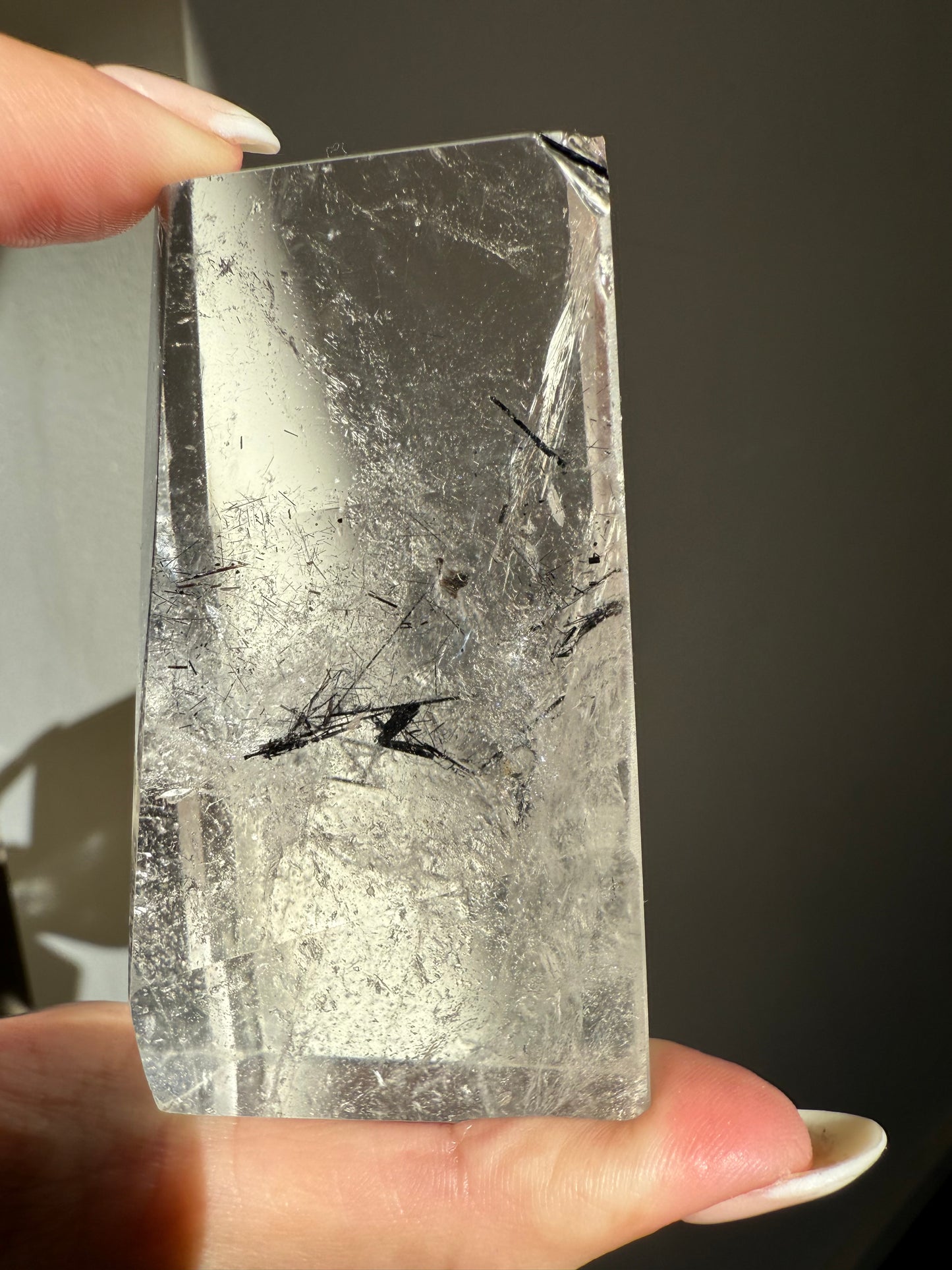 Black Tourmaline In Quartz Freeform