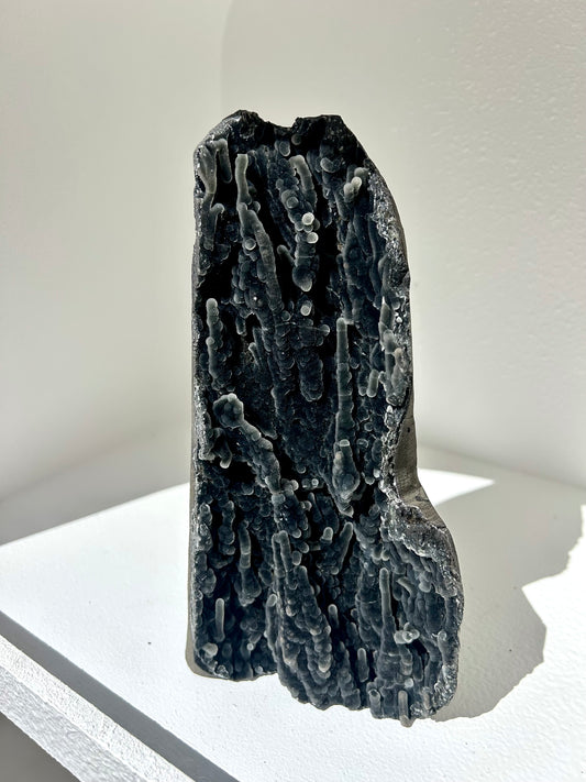 Black Stalactite Chalcedony Freestanding Cluster