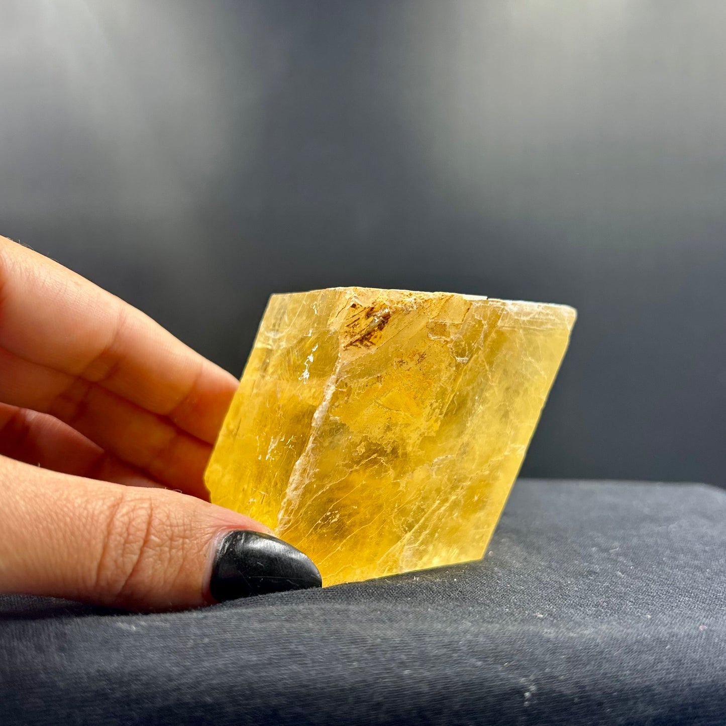 Honey Calcite Cube