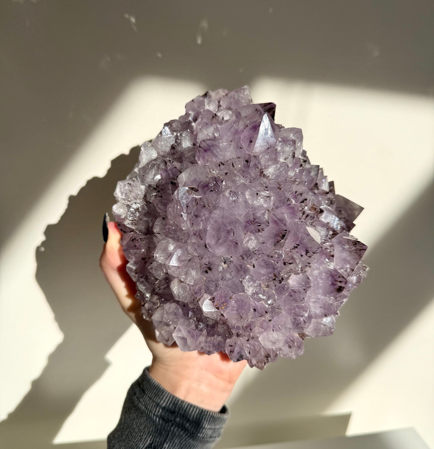 Amethyst + Cacoxenite Pine Cluster