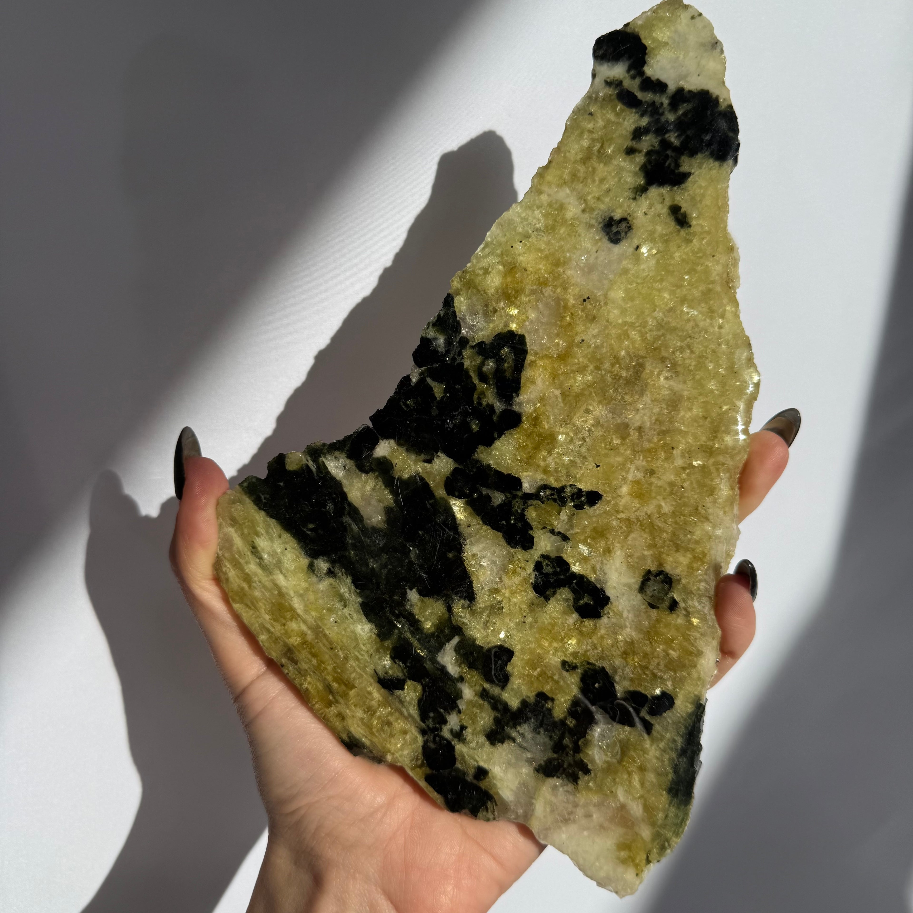 Epidote & Prehnite Slab