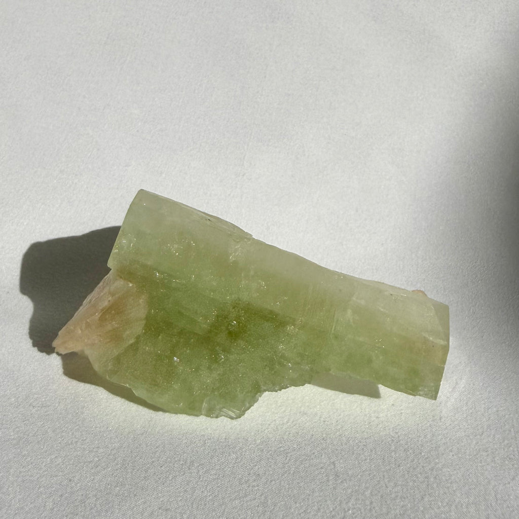 Heulandite On Green Apophyllite