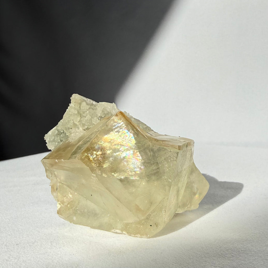 Calcite On Chalcedony