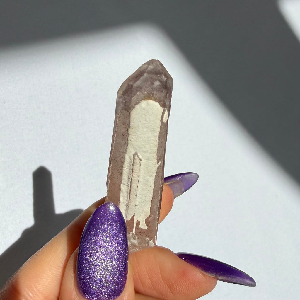 Hematite Phantom Quartz Point