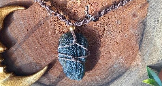 Moldavite & Smoky Quartz Necklace
