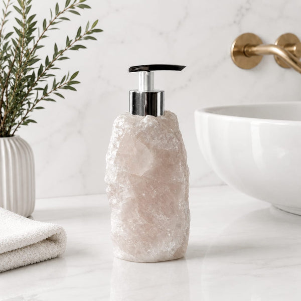 Rose Quartz Soap Dispenser