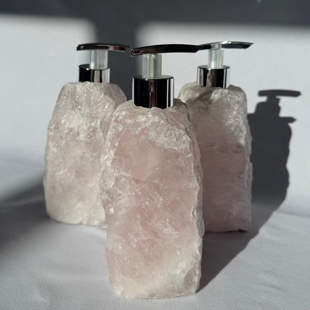 Rose Quartz Soap Dispenser