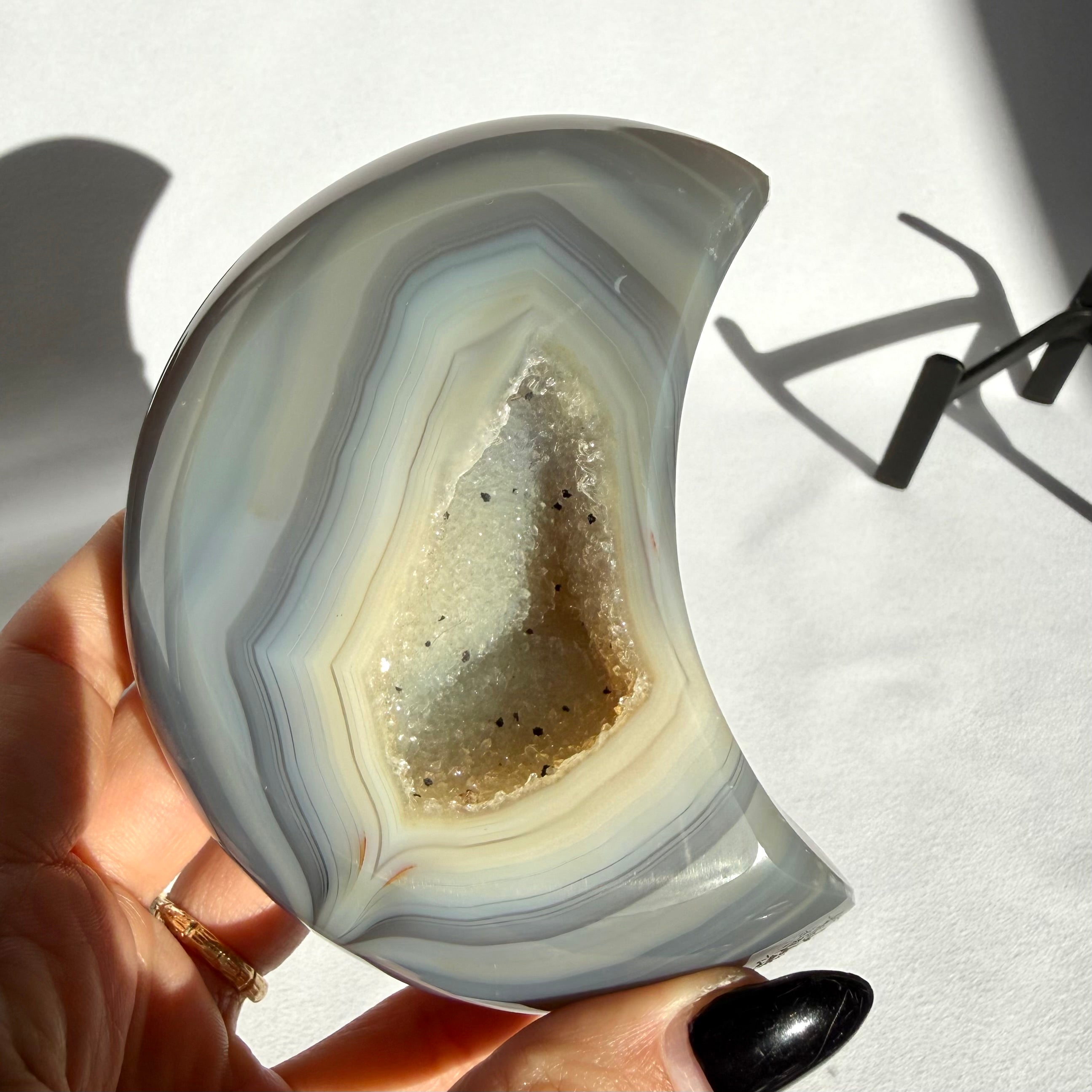 Agate Druzy Moon