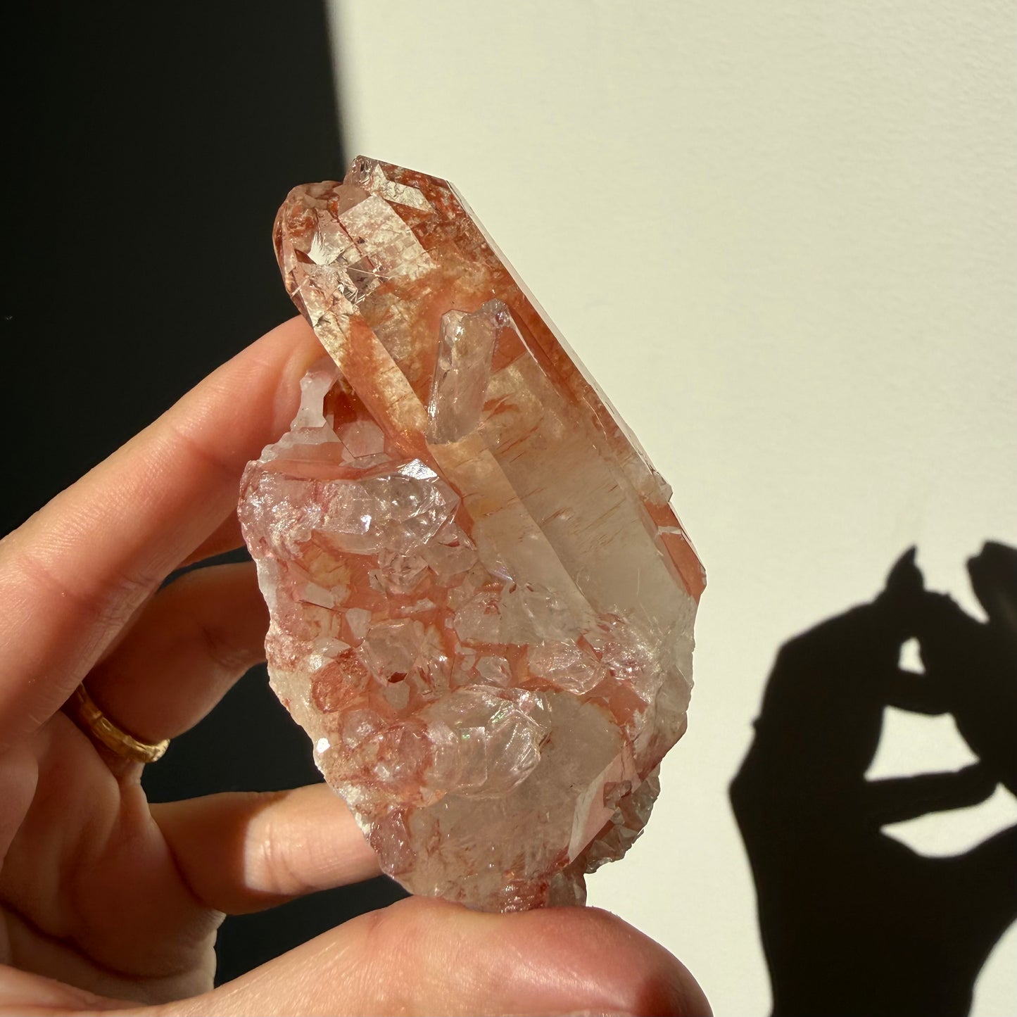 Hematite Quartz Cluster