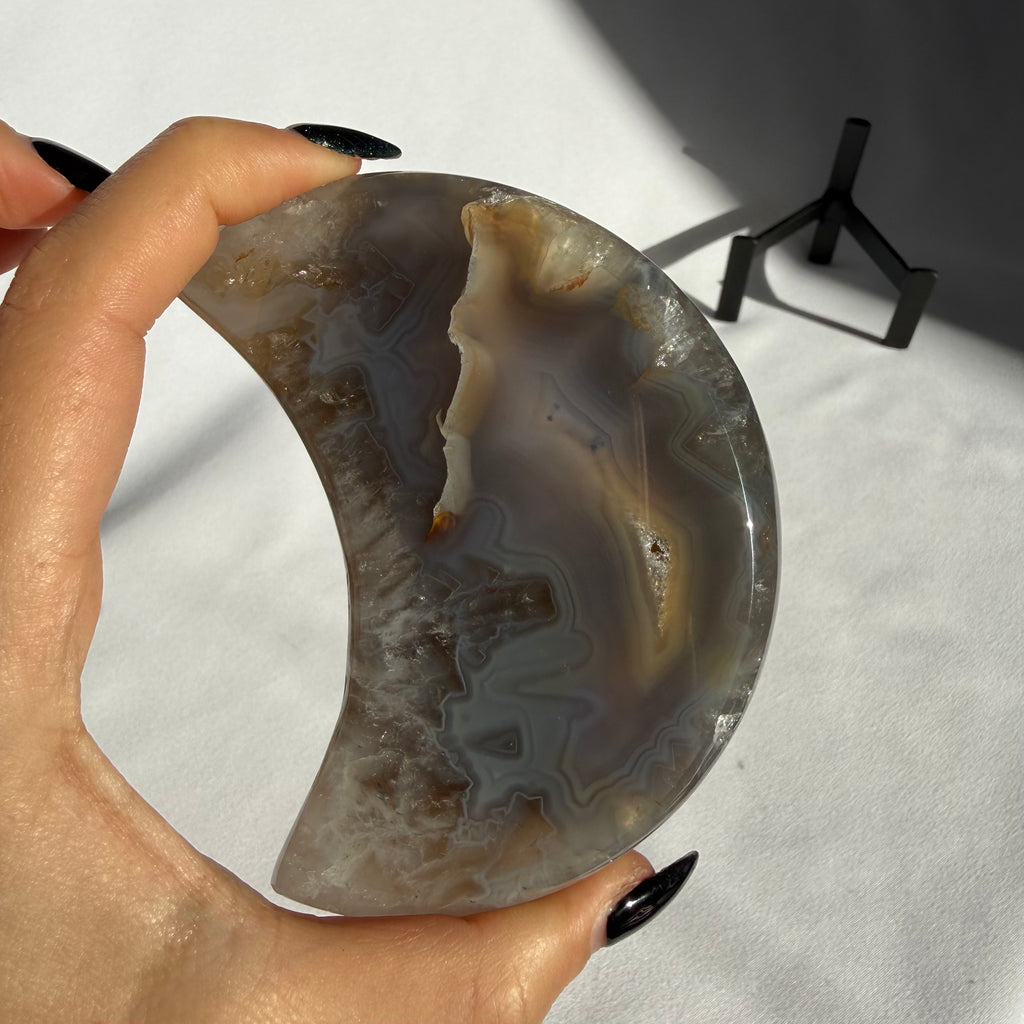 Agate Druzy Moon
