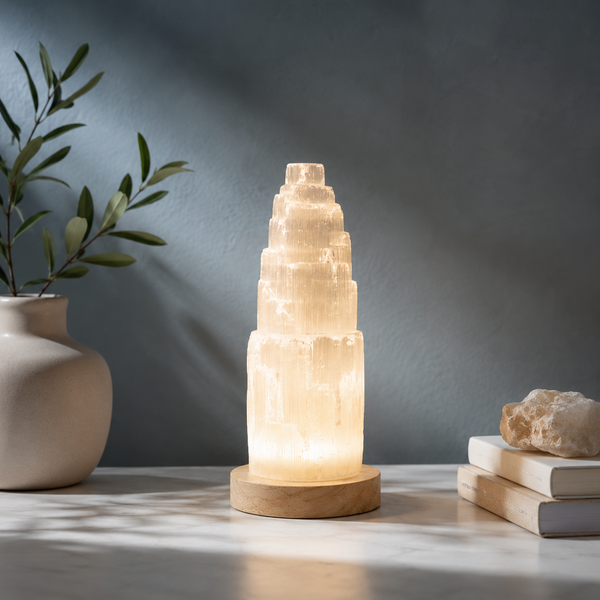 Selenite Lamp