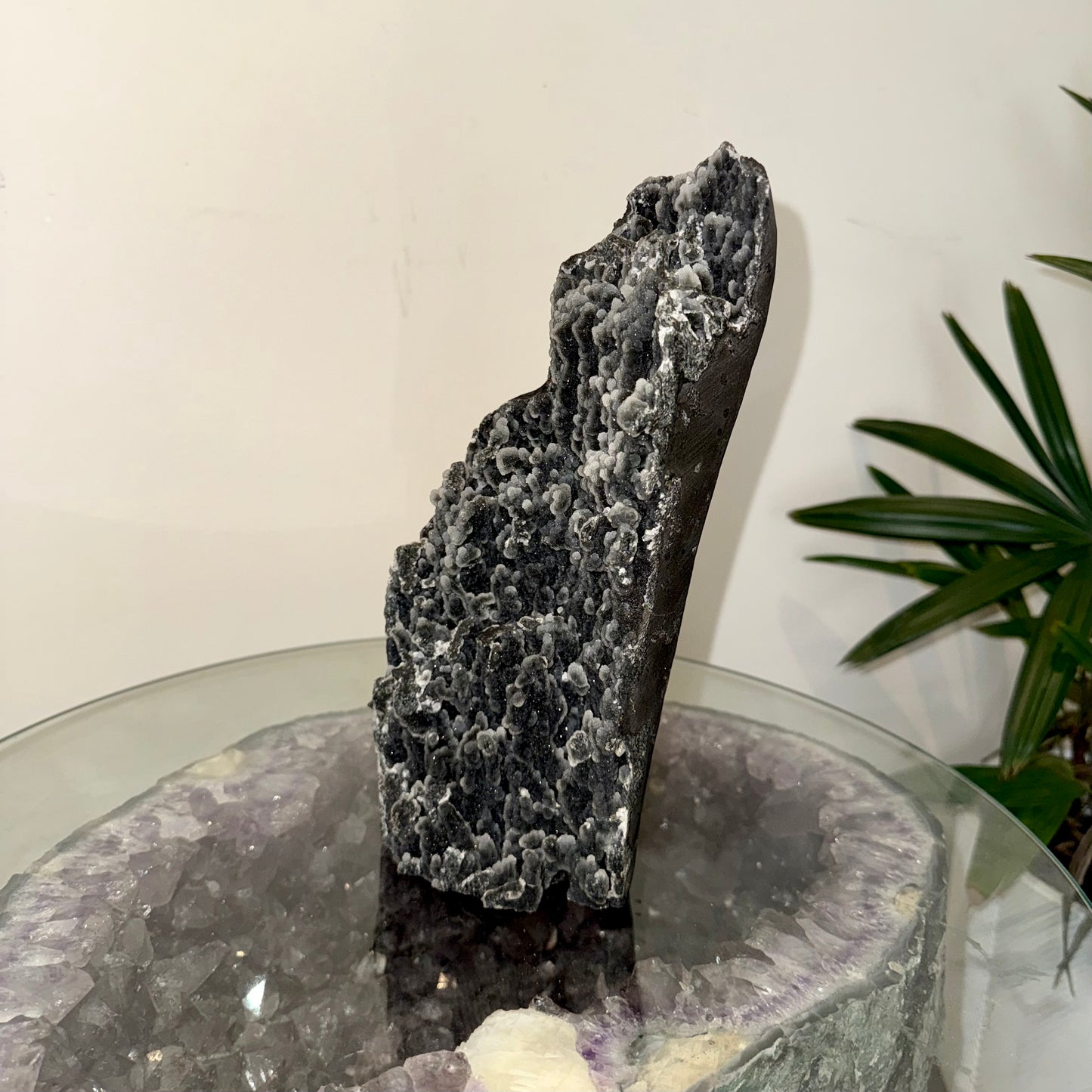 Black Stalactite Chalcedony Freestanding Cluster