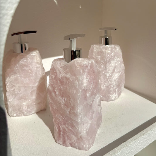 Rose Quartz Soap Dispenser