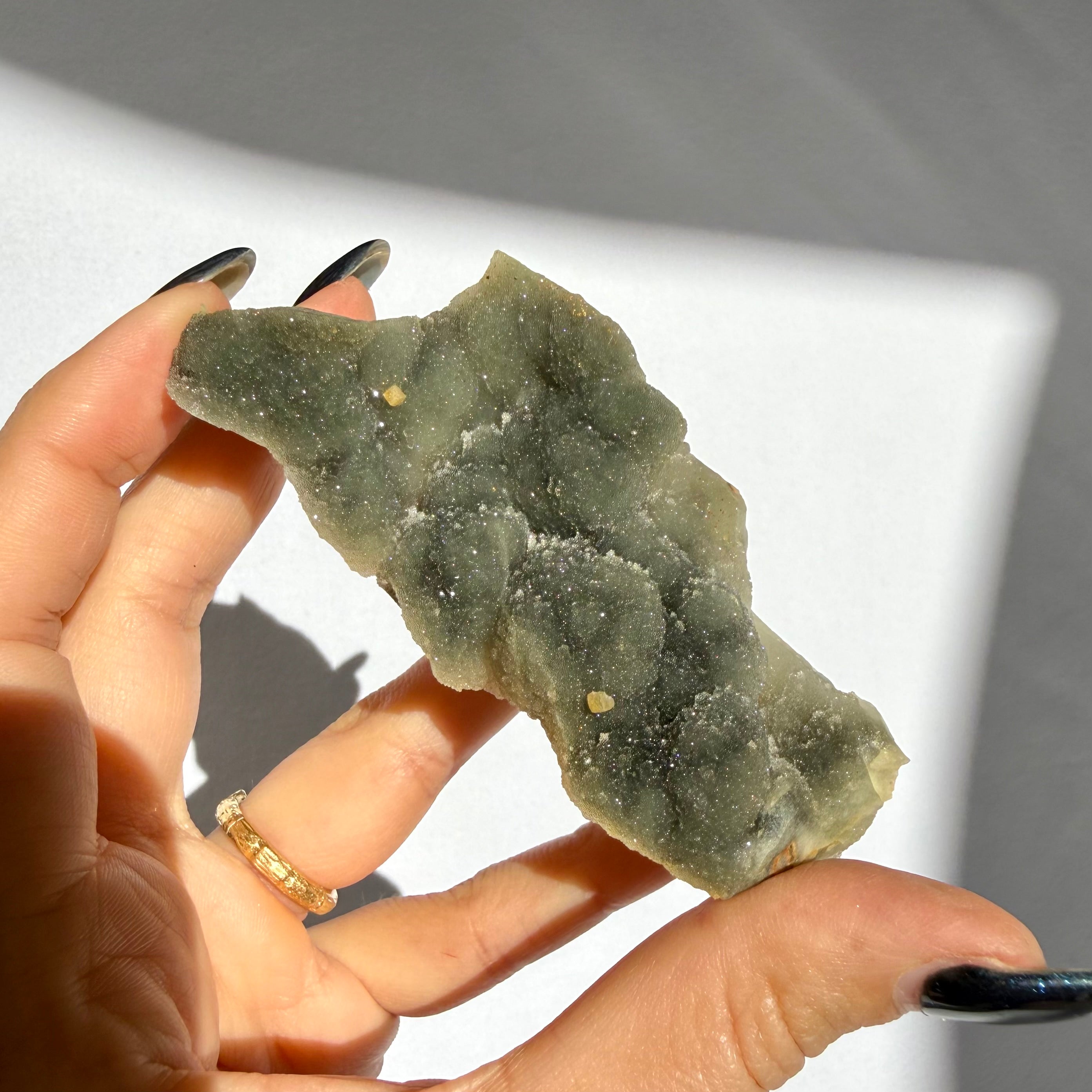Uruguayan Prasiolite Cluster