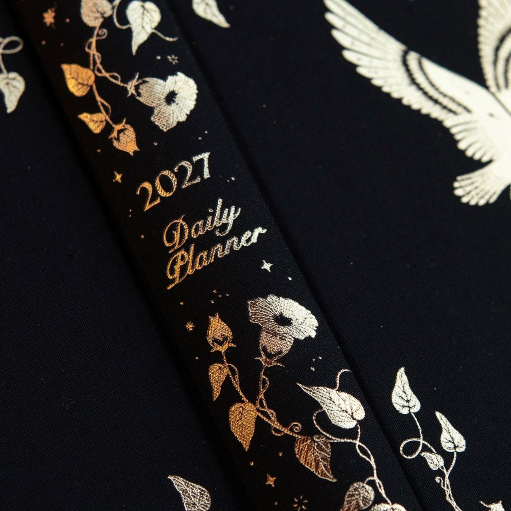 Dreamy Moons Black 2027 Daily Planner
