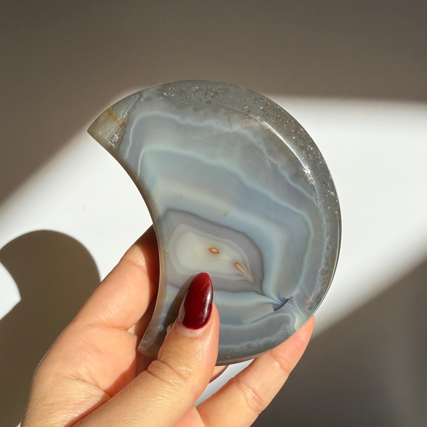 Agate Druzy Moon