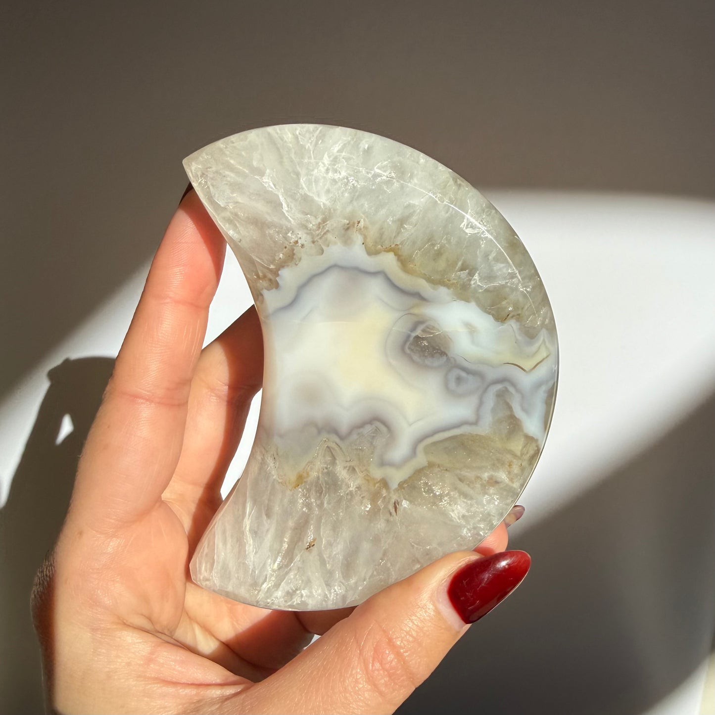 Agate Druzy Moon