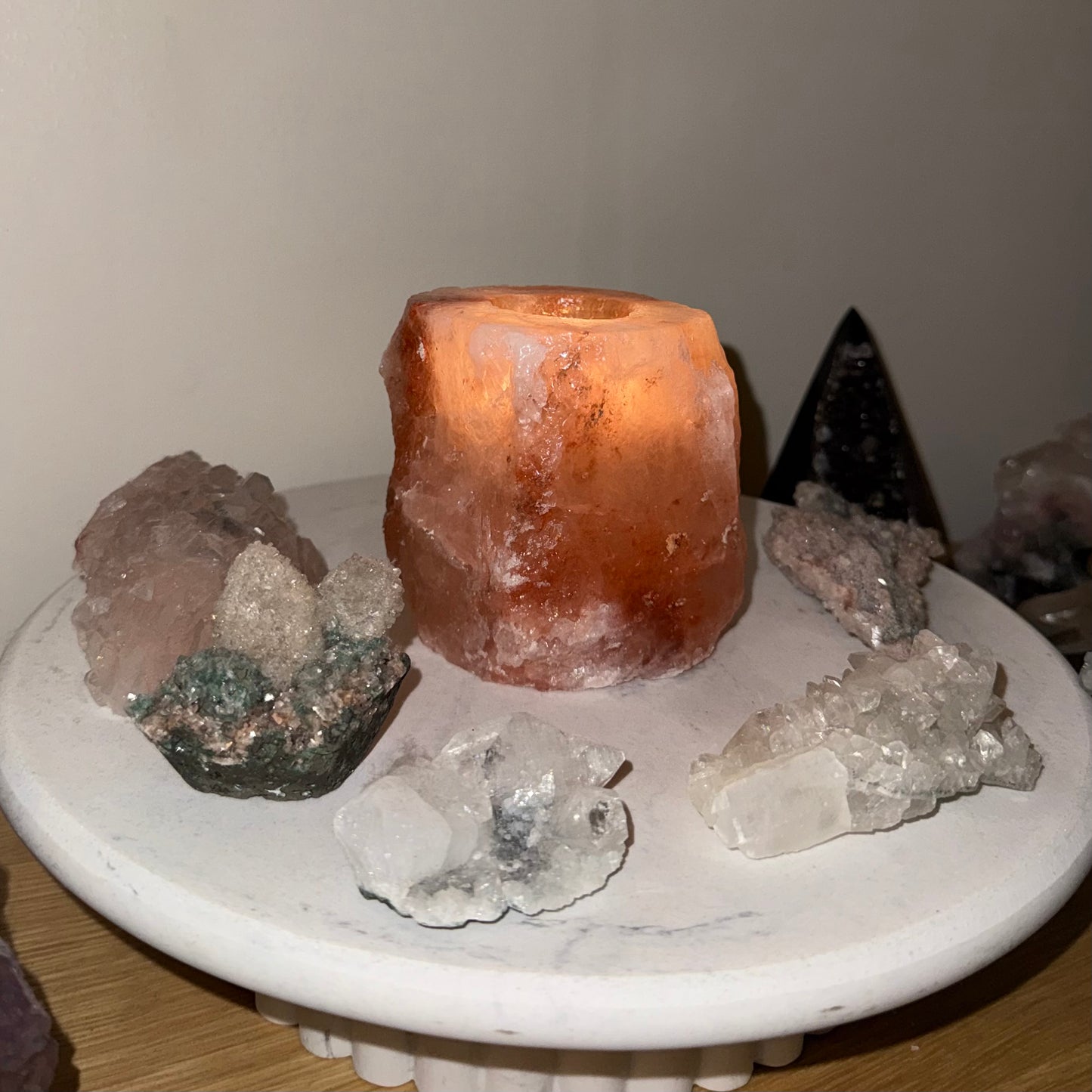 Himalayan Salt Tea Light Candle Holder