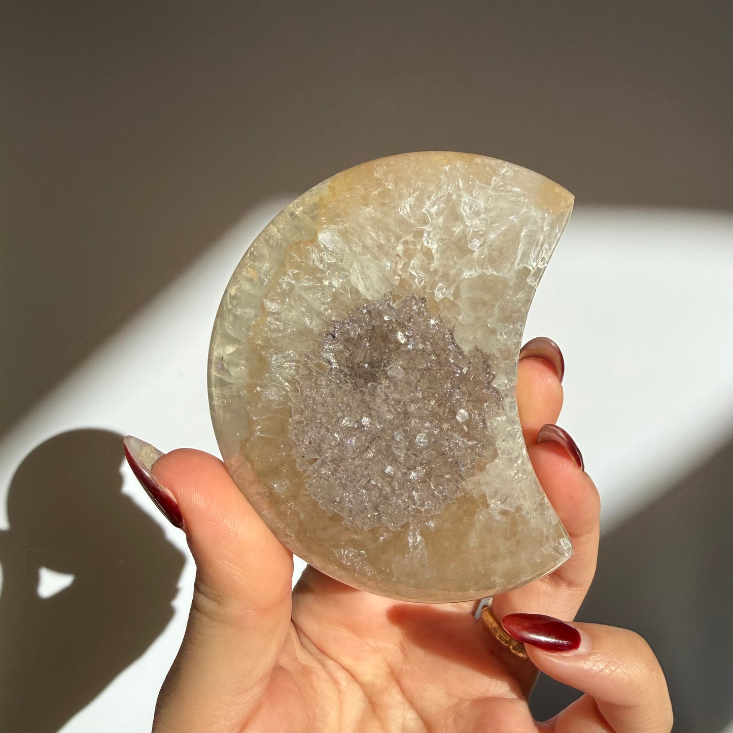 Agate Druzy Moon