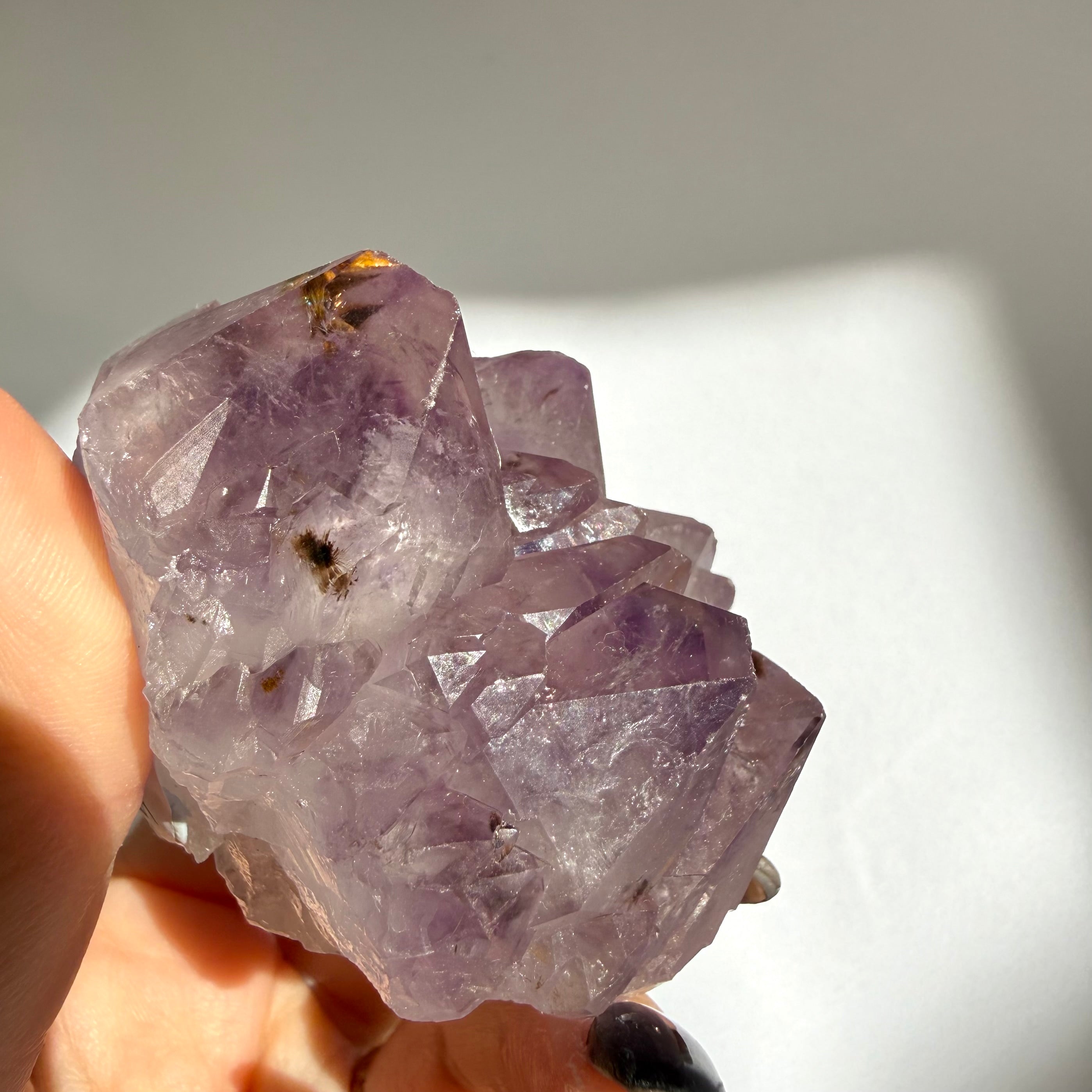 Amethyst & Cacoxenite Cluster