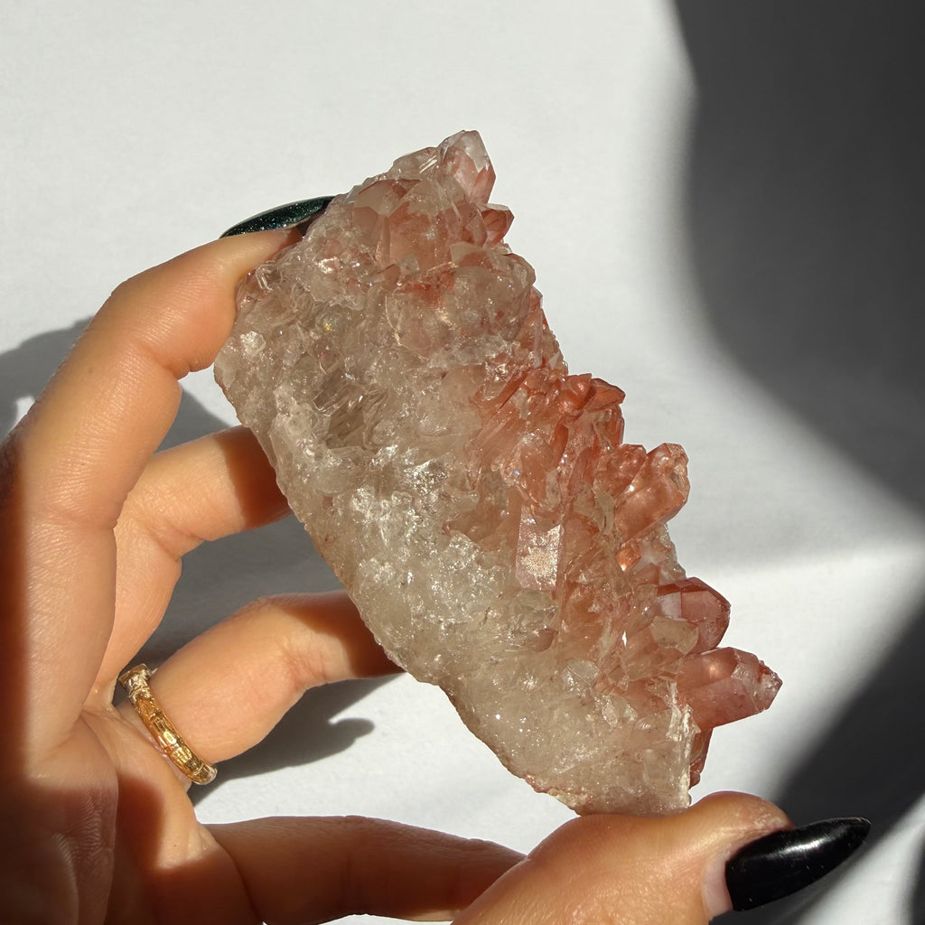 Hematite Quartz Cluster