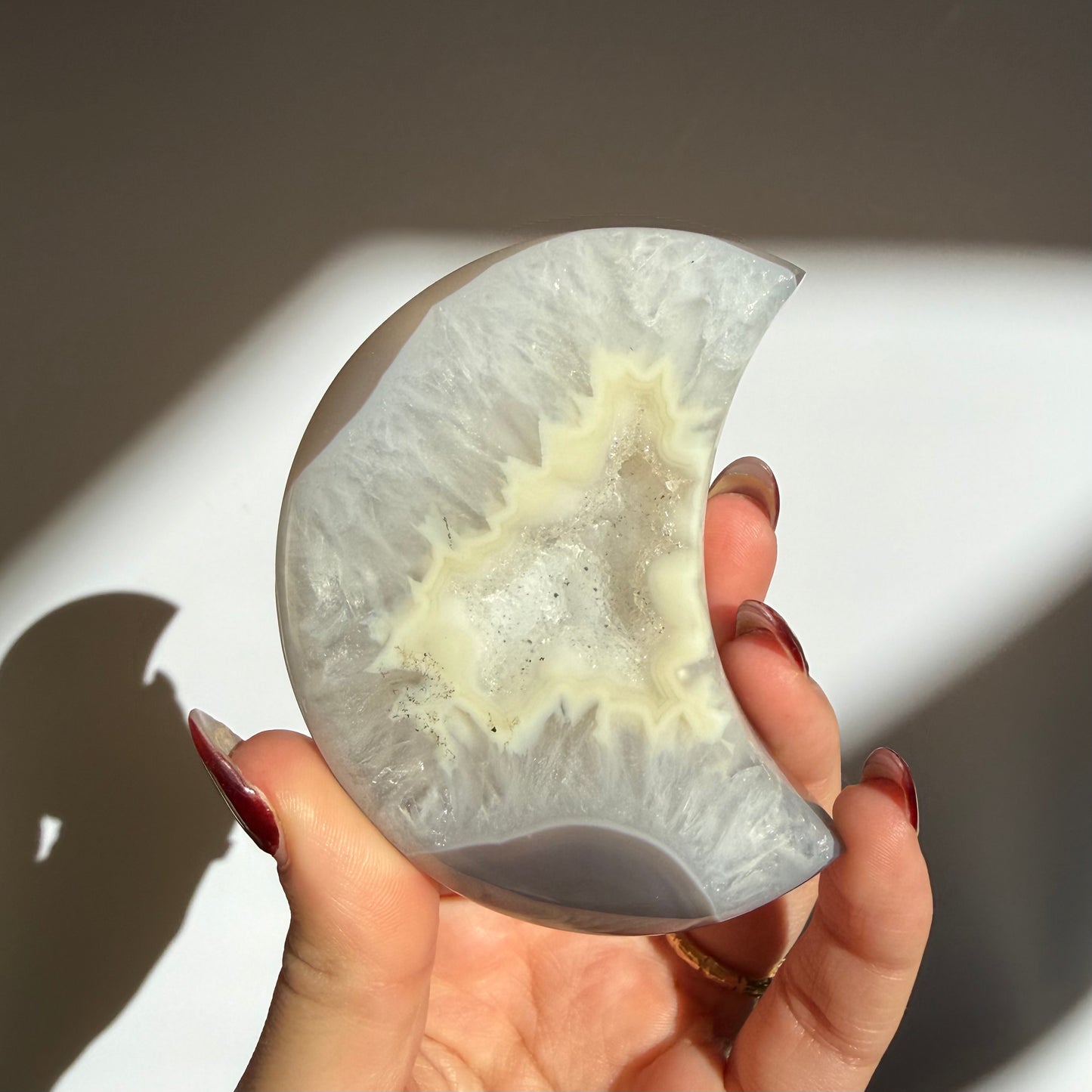 Agate Druzy Moon