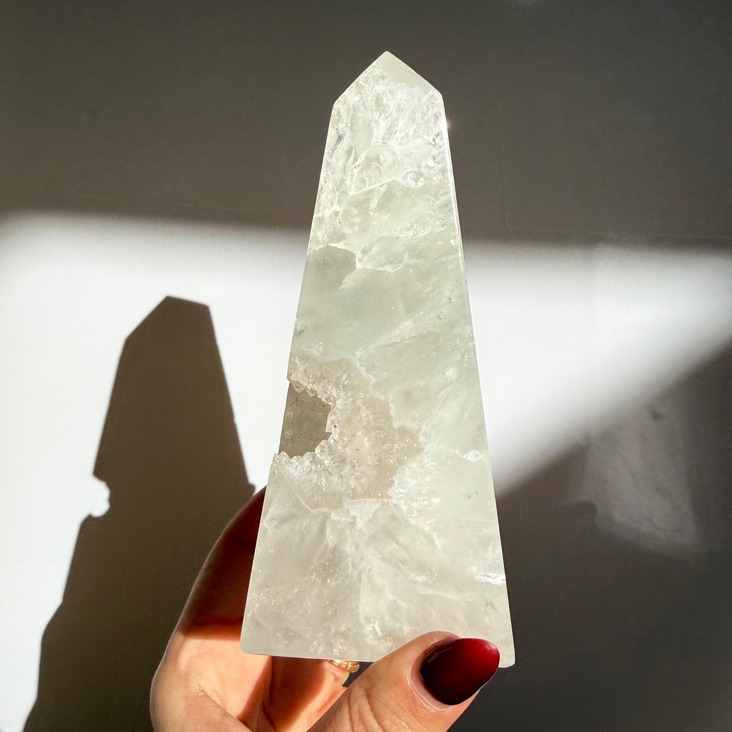 Agate Druzy Obelisk
