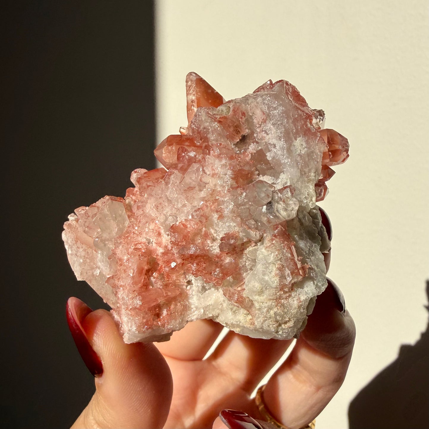 Hematite Quartz Cluster