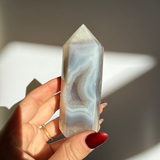 Agate Druzy Point