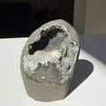 Calcite On Black Chalcedony Freeform