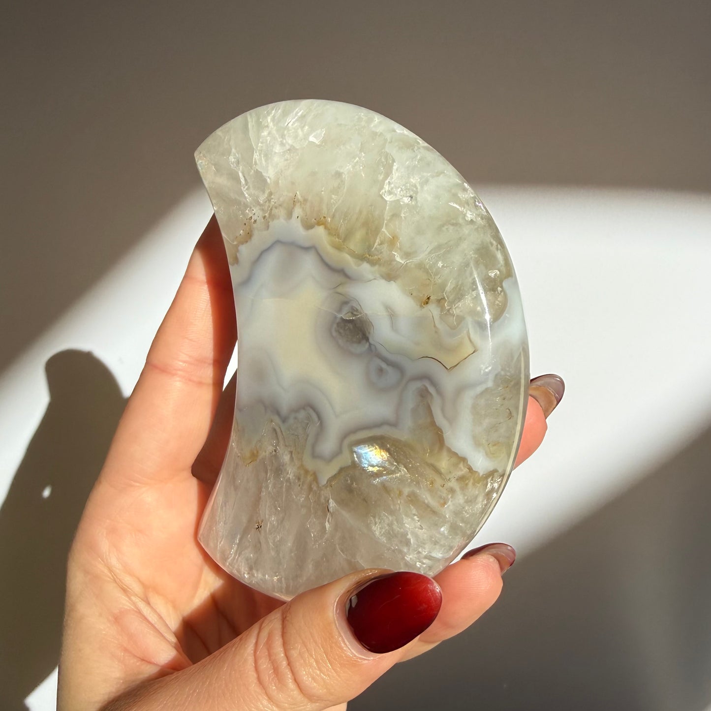 Agate Druzy Moon