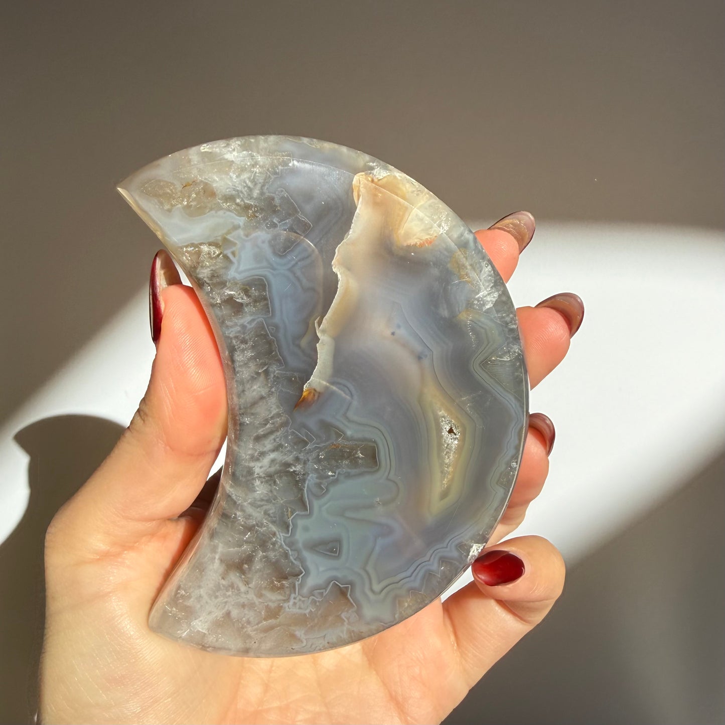 Agate Druzy Moon
