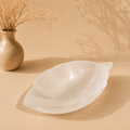 Selenite Leaf Bowl