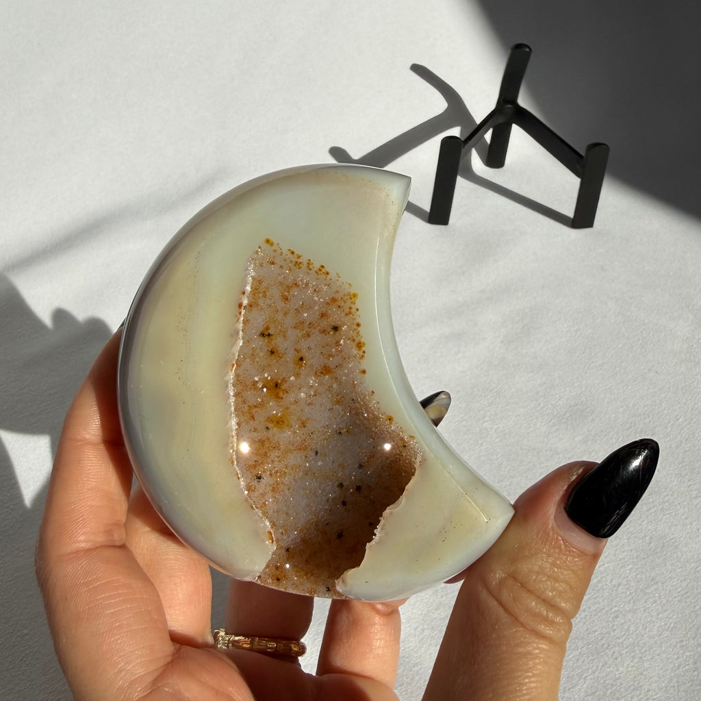 Agate Druzy Moon