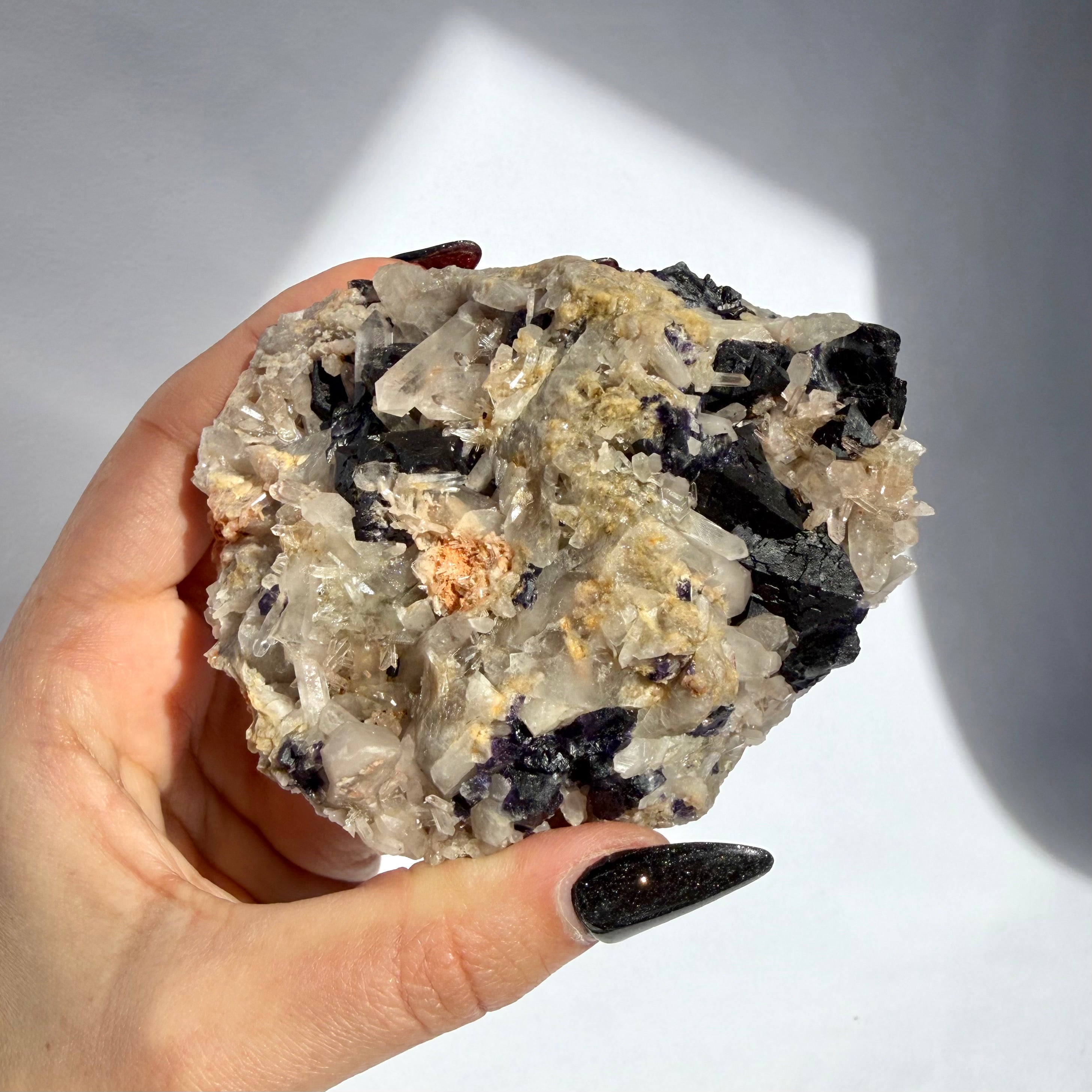 Fluorite On Quartz Freeform