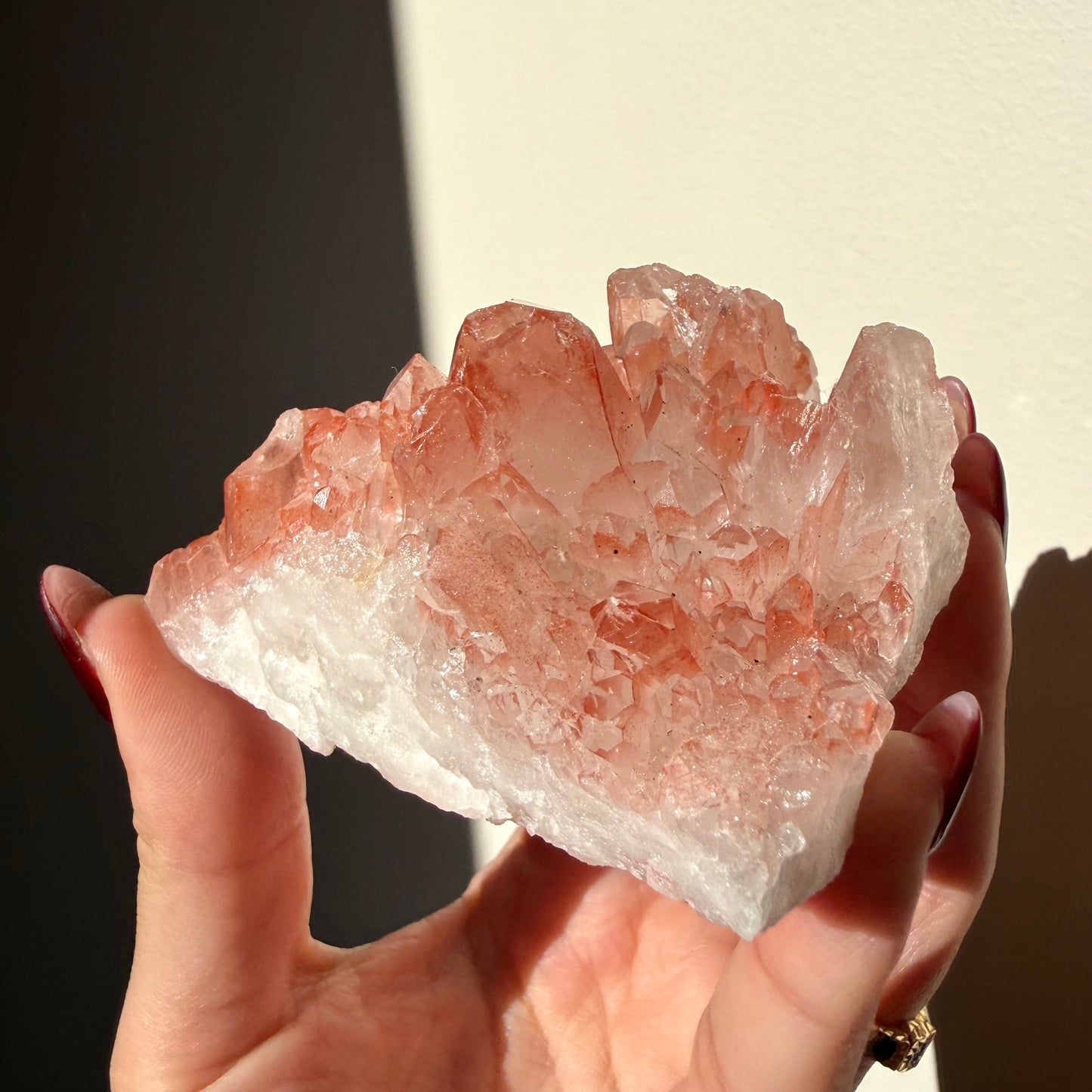 Hematite Quartz Cluster