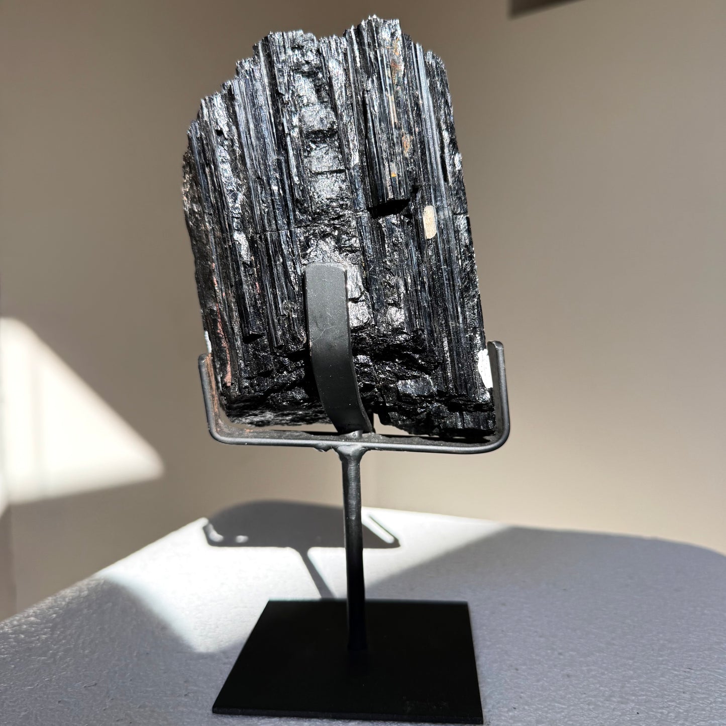 Black Tourmaline On Stand
