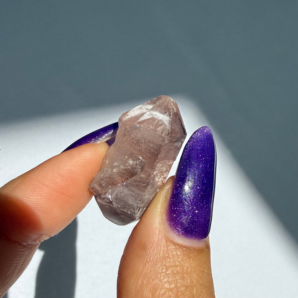 Hematite Phantom Quartz Point