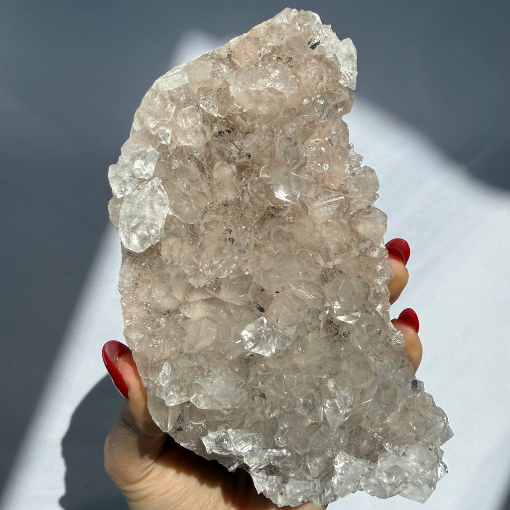 Blush Apophyllite Cluster