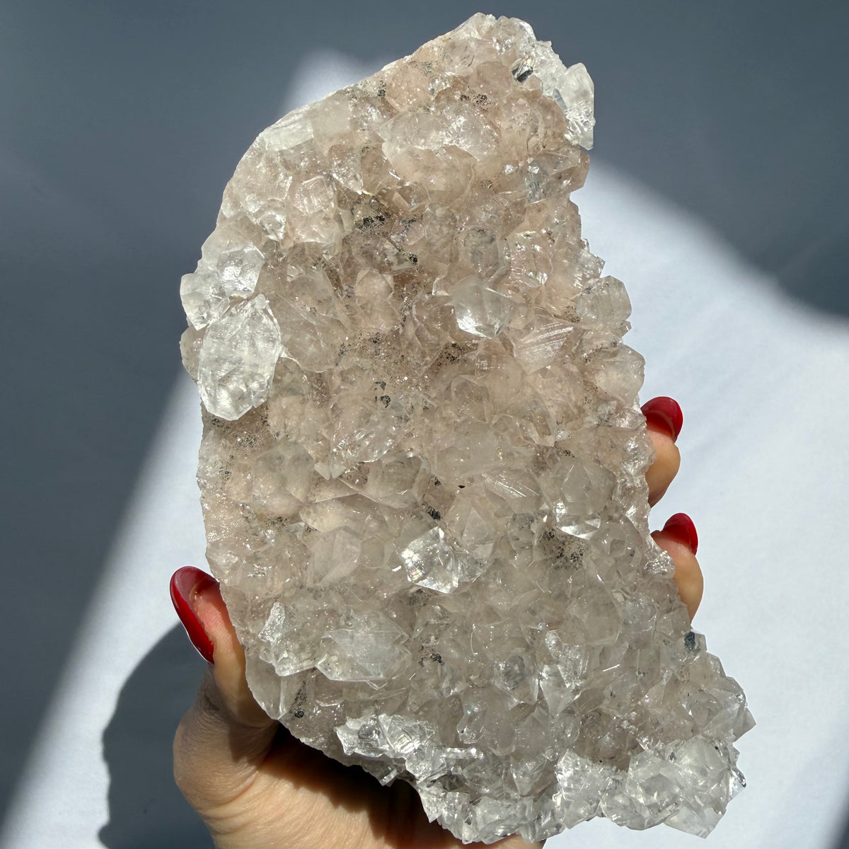 Blush Apophyllite Cluster