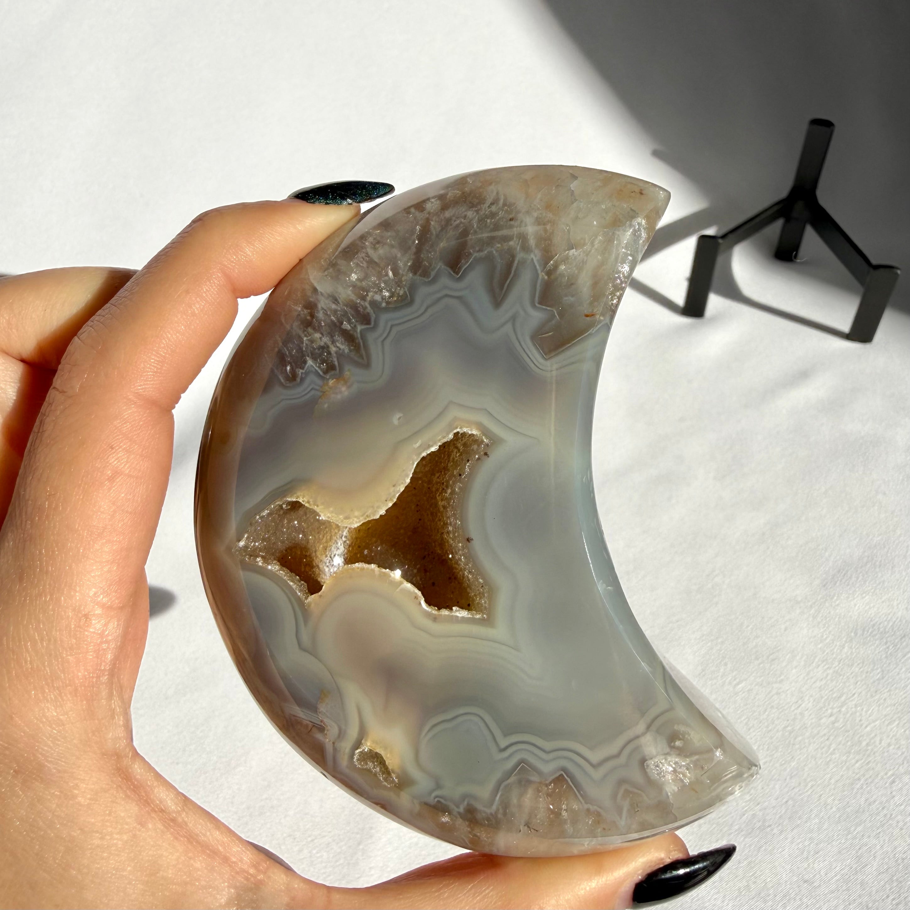 Agate Druzy Moon