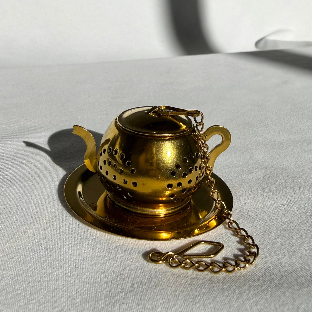 Gold Tea Pot Infuser