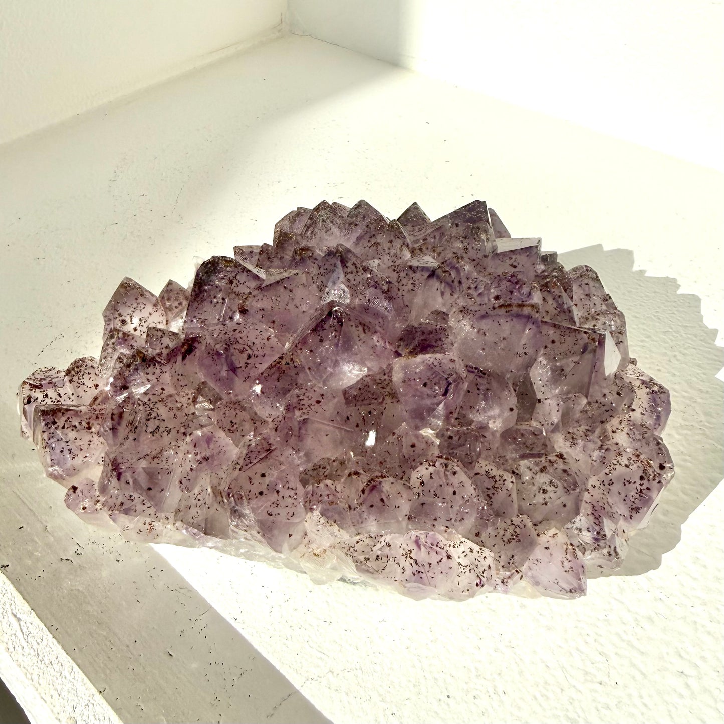 Amethyst, Cacoxenite Cluster