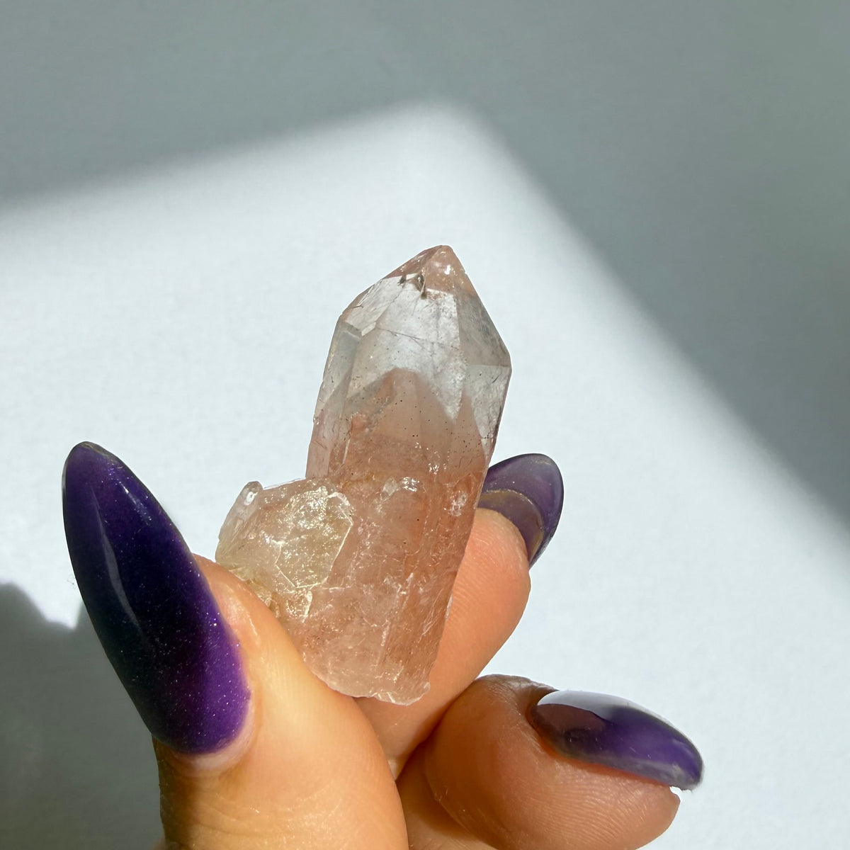 Hematite Phantom Quartz Point