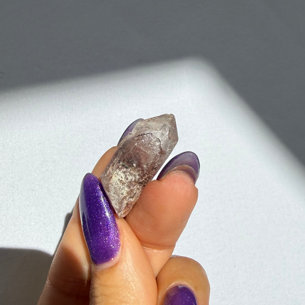 Hematite Phantom Quartz Point