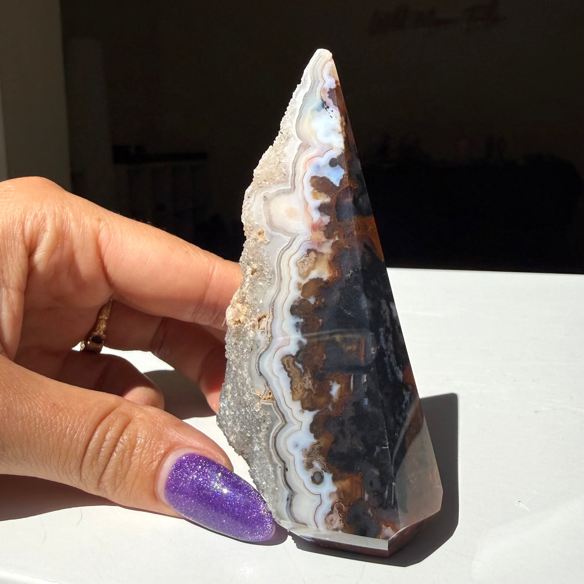 Agate Druzy Diamond