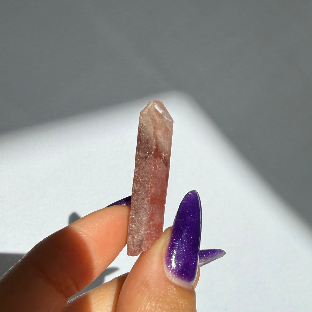 Hematite Phantom Quartz Point