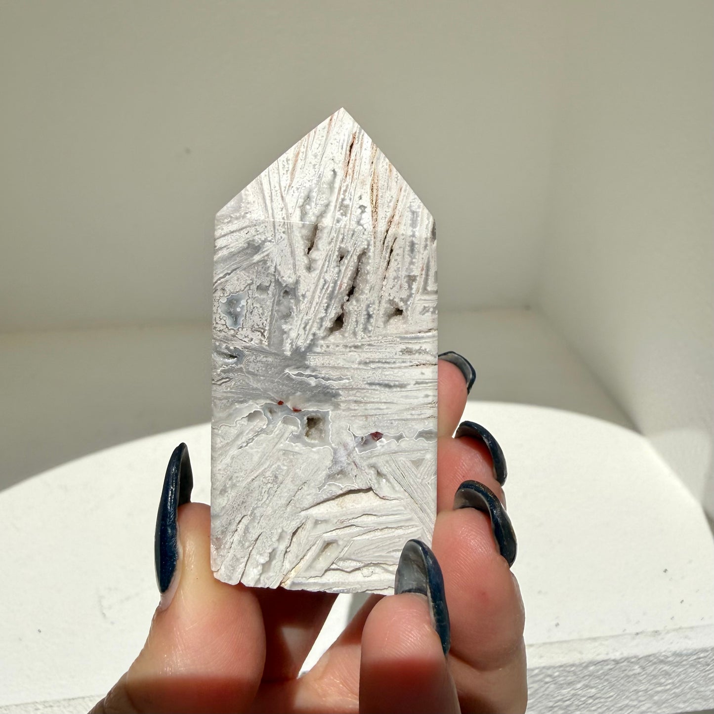 White Aragonite Point